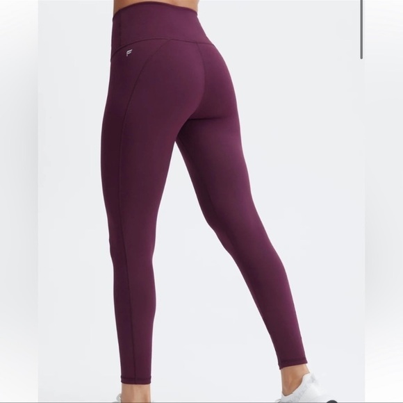 Fabletics Burgundy Wine Define PowerHold High-Waisted 7/8 Legging Sz Small - Picture 3 of 10